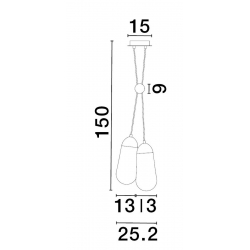 BADEN LAMPA WISZĄCA LE43375   Luces Exclusivas